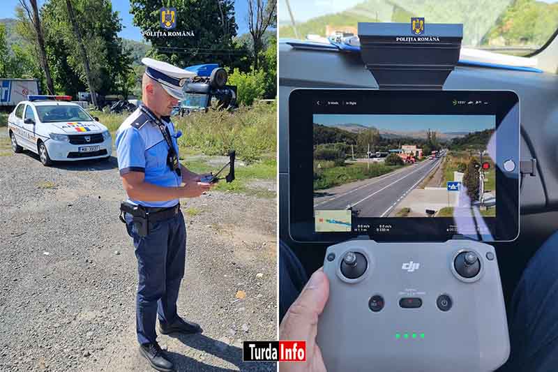 Poliția rutieră supreveghează traficul cu drone!
